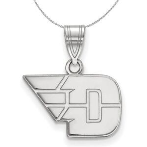 Sterling Silver U. of Dayton Small Necklace - 24 Inch